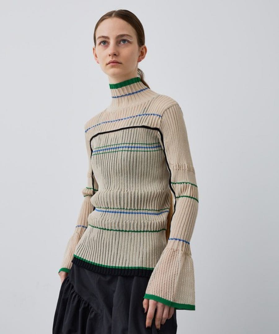 ユナイテッドトウキョウ マルチカラーシャーリングニット