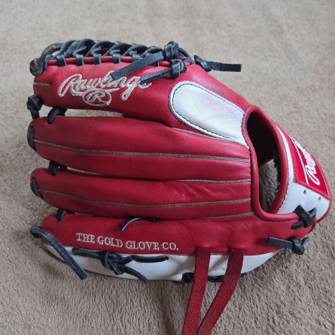Rawlings TRAP-EZE 軟式グローブ 赤