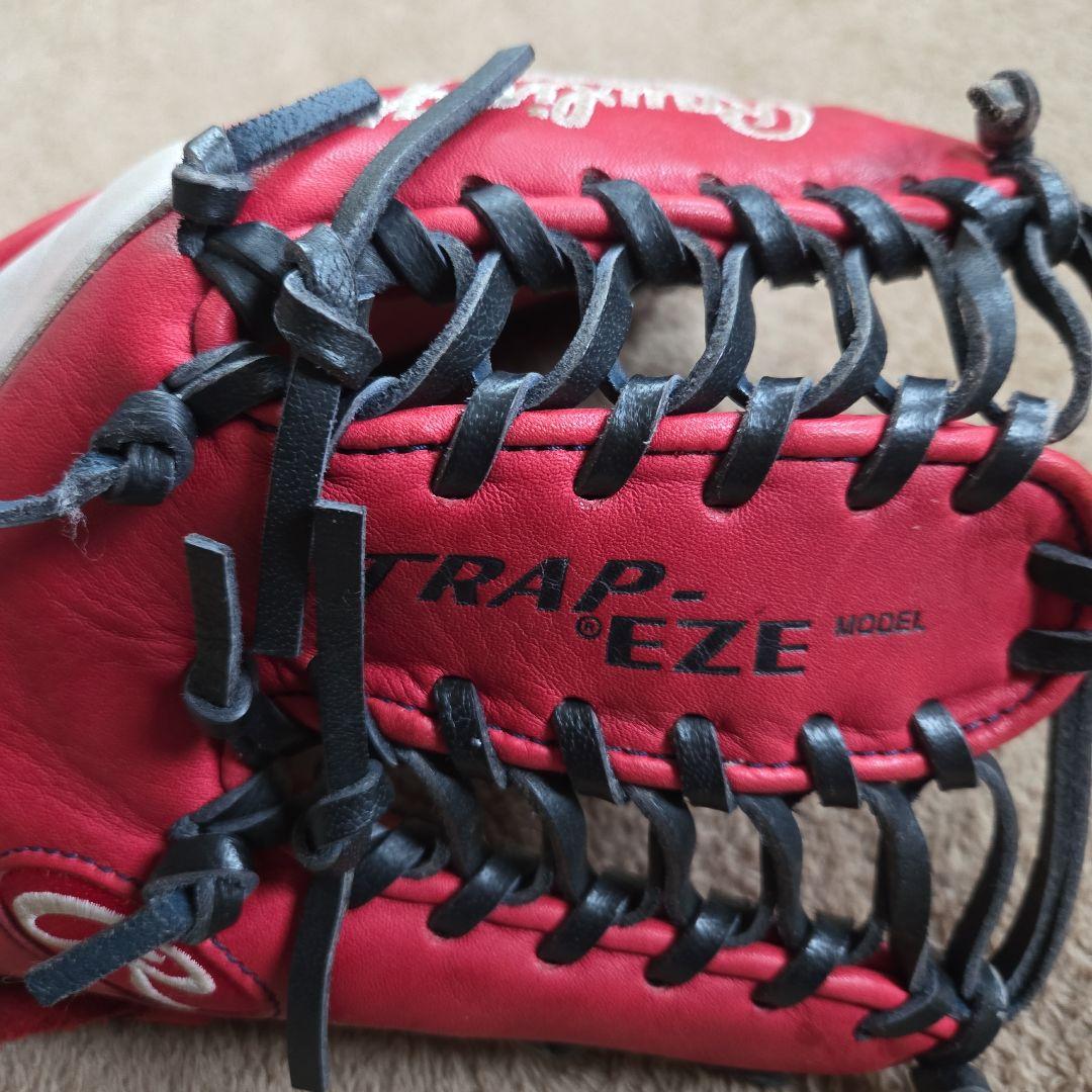 Rawlings TRAP-EZE 軟式グローブ 赤