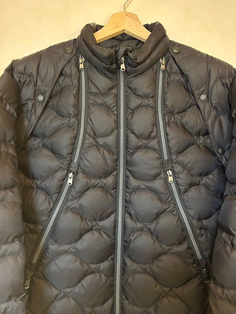 ジャケット・アウター BAL REMOVABLE SLEEVE DOWN JACKET BLACK