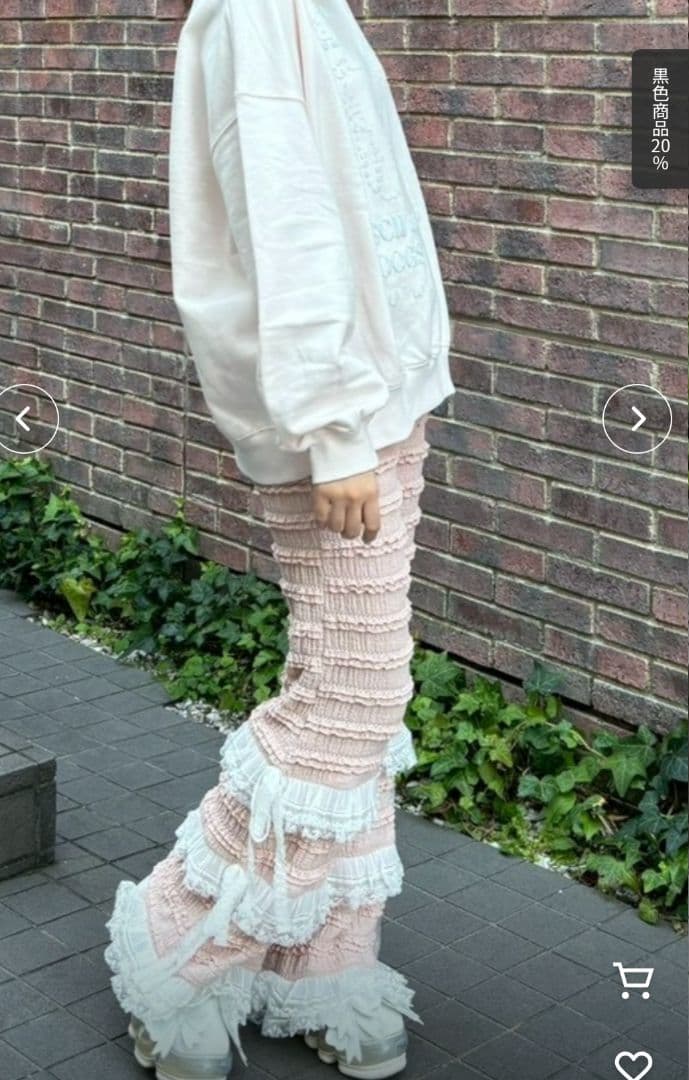 Candystripper♥ピンク★フリルレースパンツ