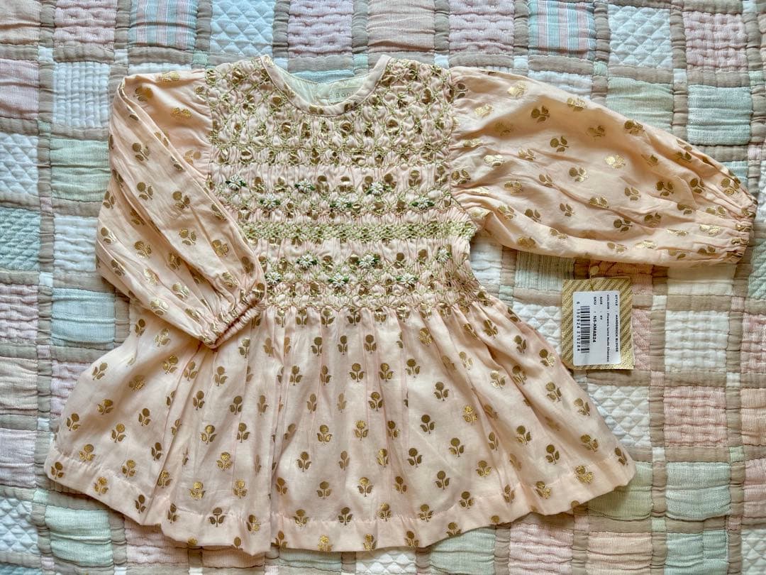 トップス Bonjour diary HANDSMOCK BLOUSE 6y