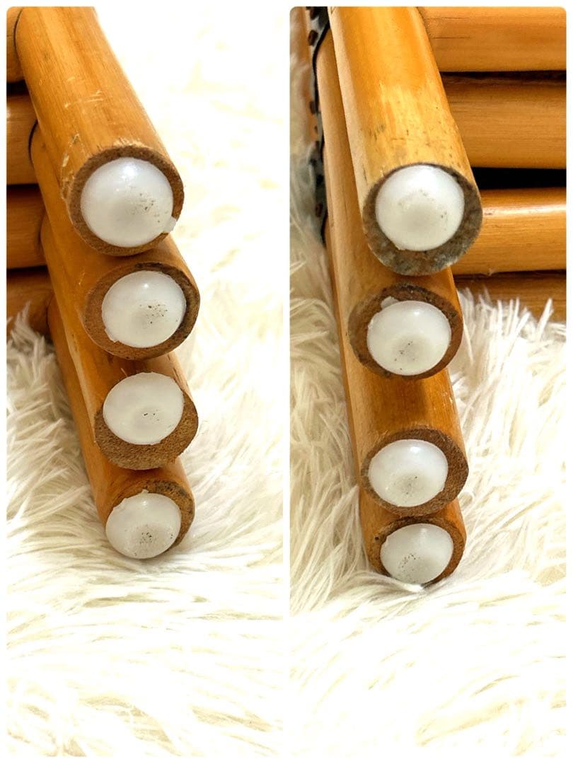 【 美品】籐家具　衝立　レトロ　パーテーション　ラタンスクリーン 4連 H160