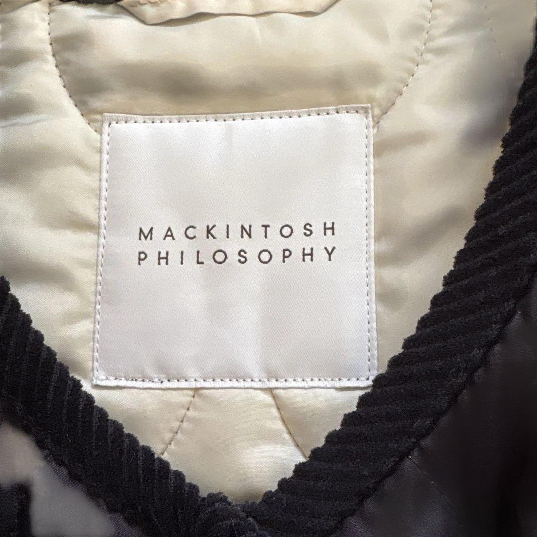極美品✨マッキントッシュフィロソフィー　キルティング　ショート　M ネイビー