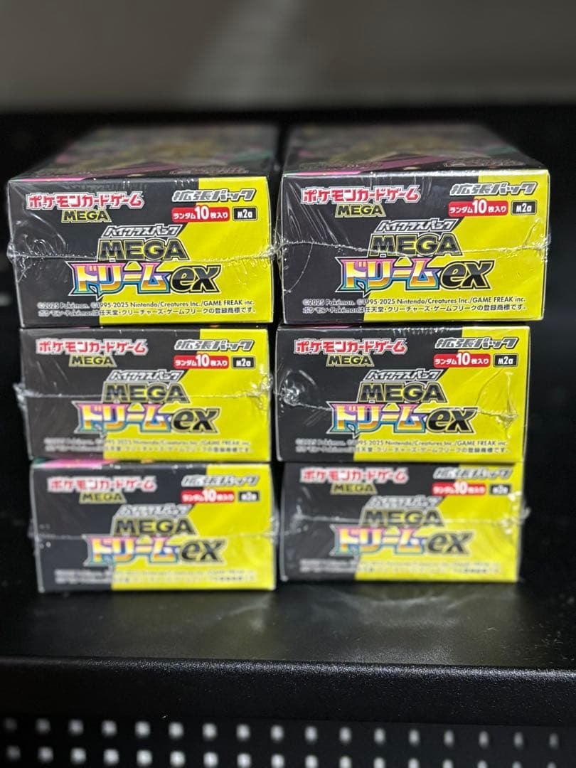 ポケモンカード MEGAドリームex 6box シュリンク付