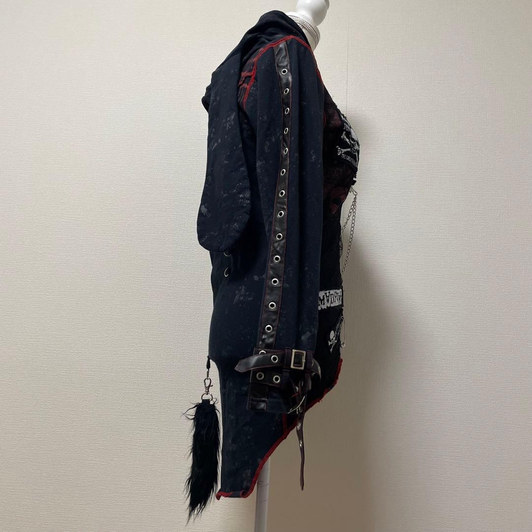 MAD GIRL mad punks ウサ耳パーカー Y2K スカル　ベルト