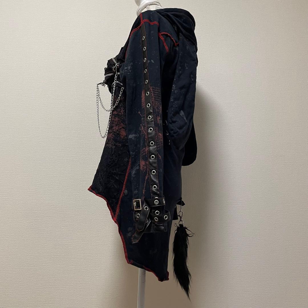 MAD GIRL mad punks ウサ耳パーカー Y2K スカル　ベルト