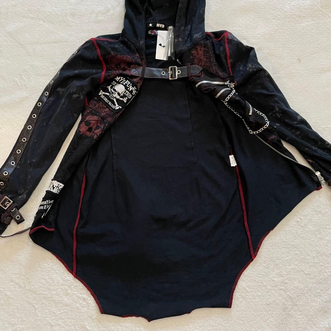 MAD GIRL mad punks ウサ耳パーカー Y2K スカル　ベルト