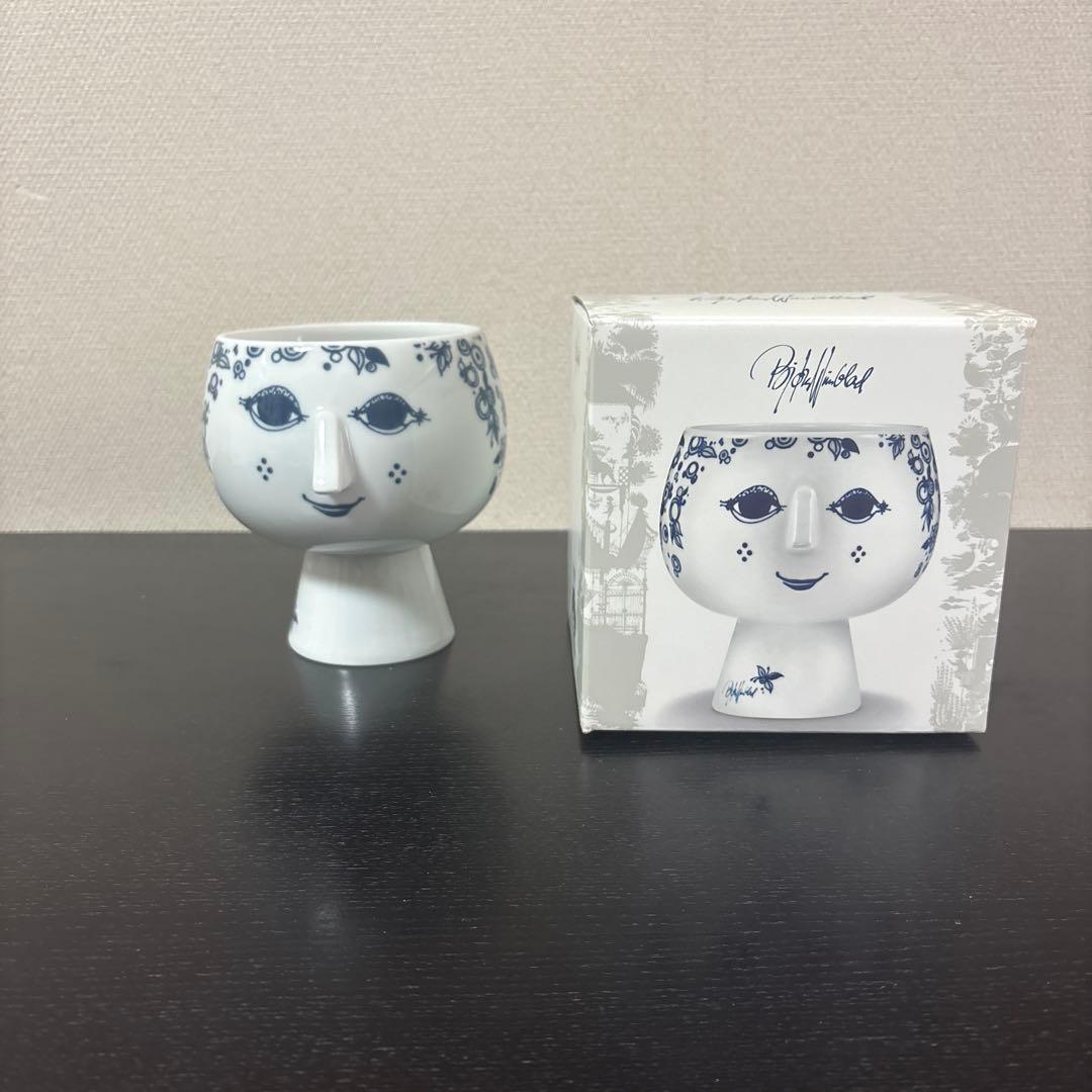 【新品】ビヨンヴィンブラッド　Jiliane　ブルー　フラワーポット　箱付き