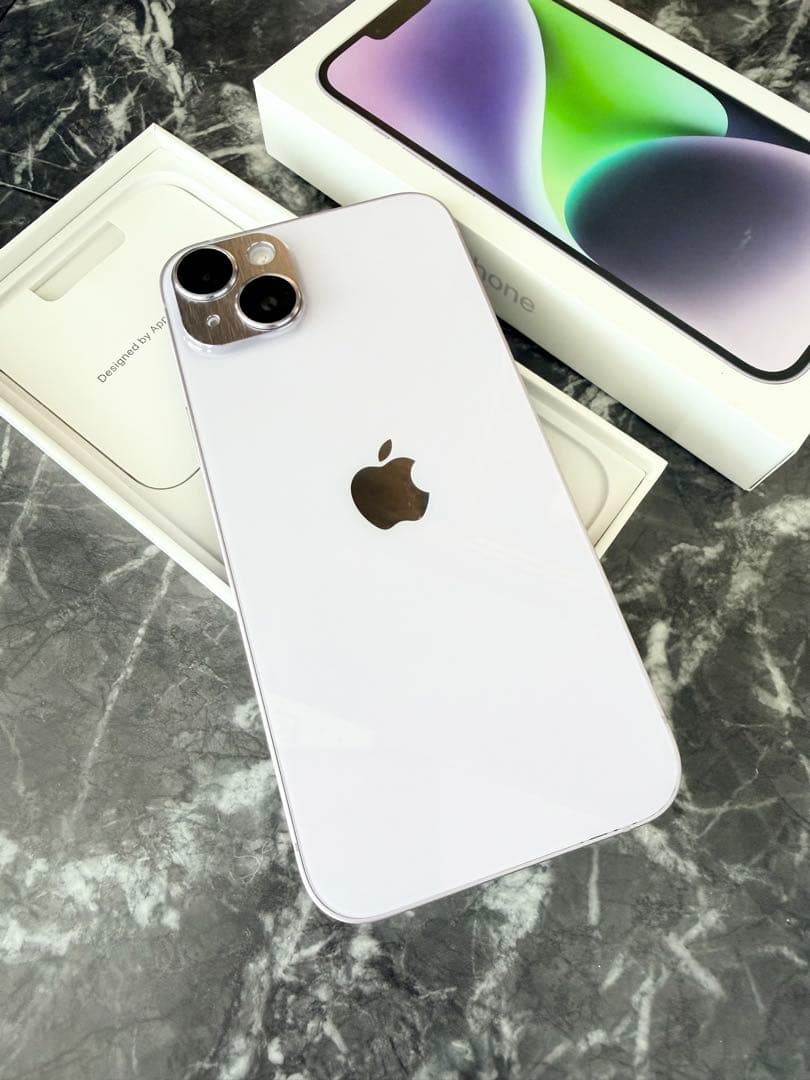 愛mama♡美品iPhone14 Plus 512GB パープル SIM