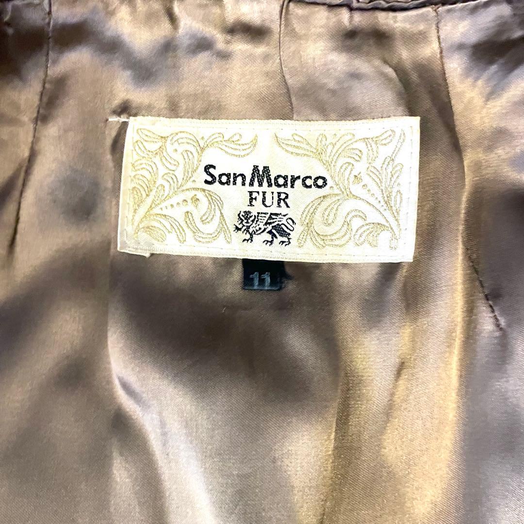 【希少 美品】SAN MARCO FUR マウンテンキャット 毛皮 ファーコート