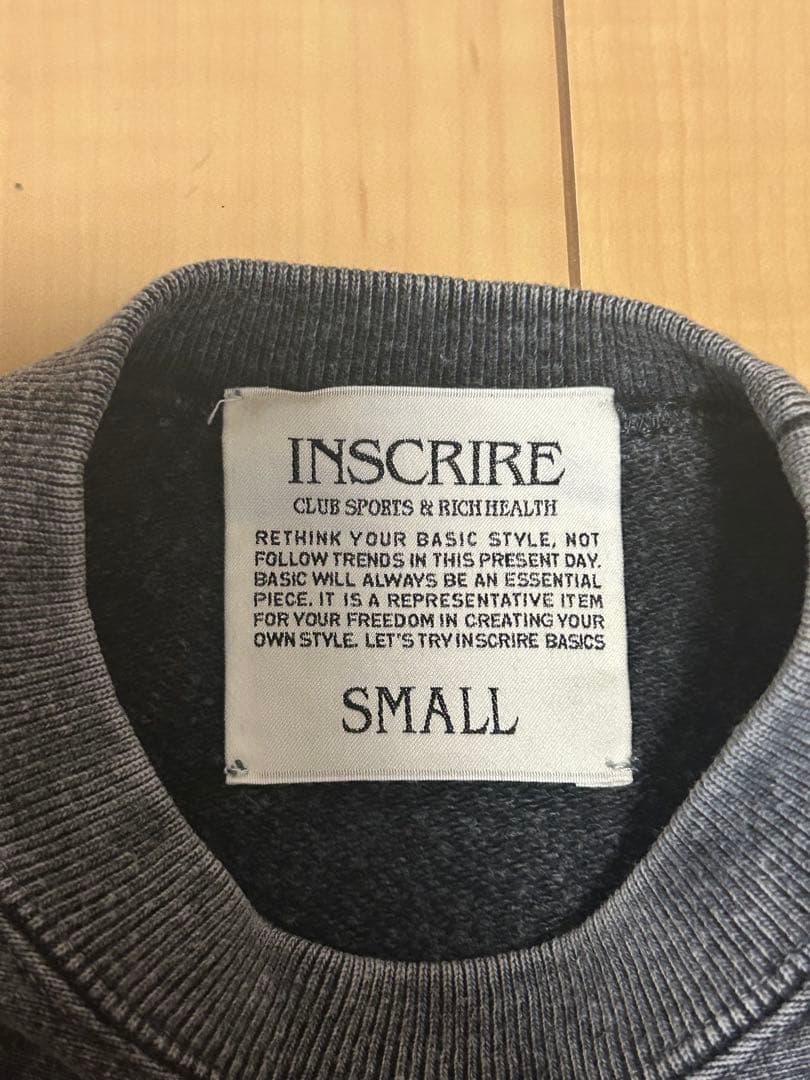 INSCRIRE アンクスリア スウェットプルオーバー