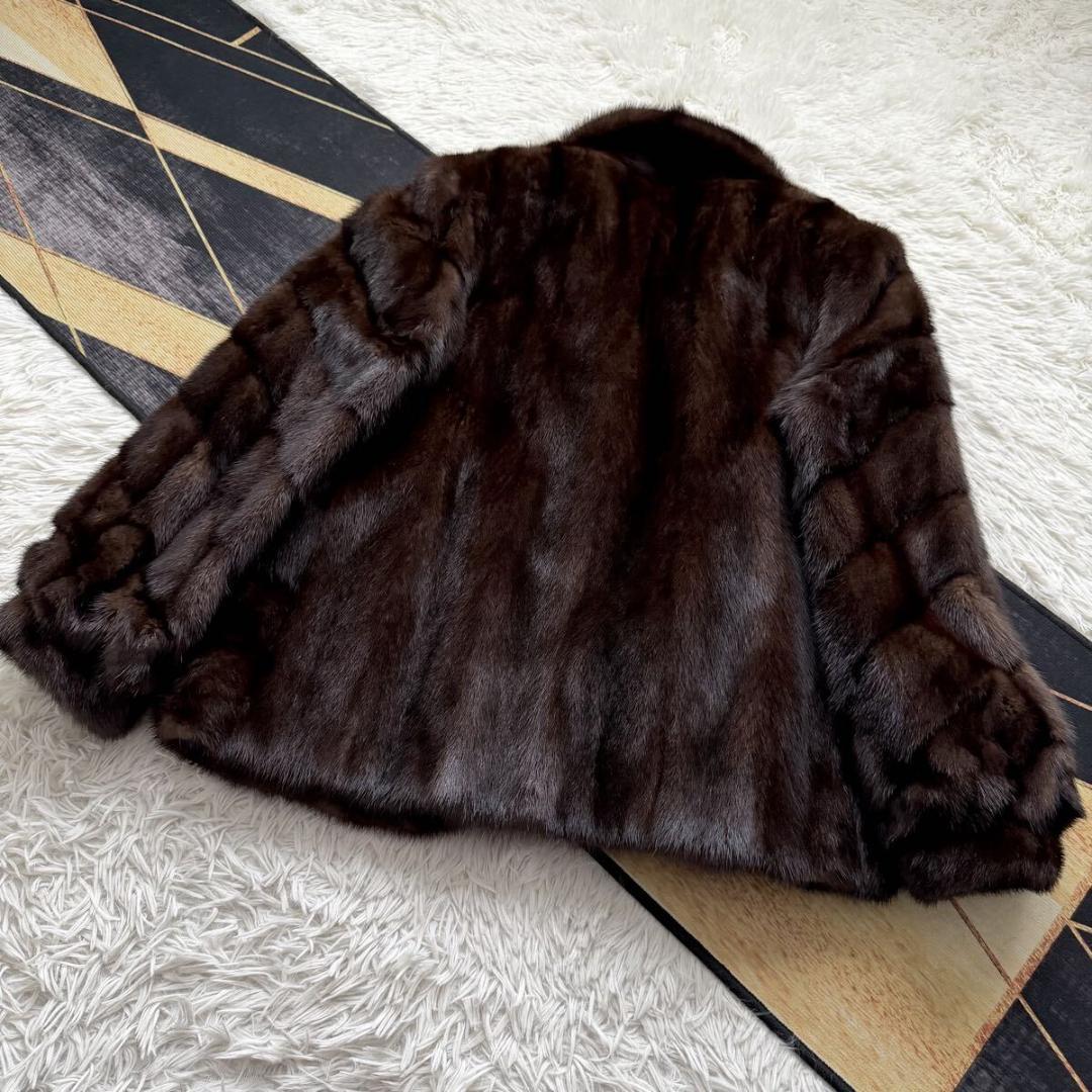 クロップド/ショート デザイン ミンク ファーコート XL 毛皮 リアルファー