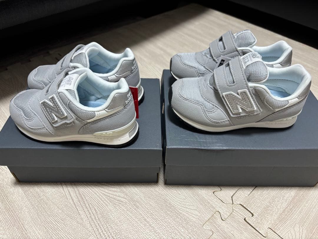 ニューバランス　313 グレー　キッズスニーカー 2足セット　16 16.5