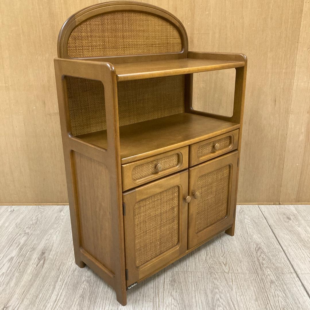 【カリモク】キャビネット　サイドボード　電話台　FAX台