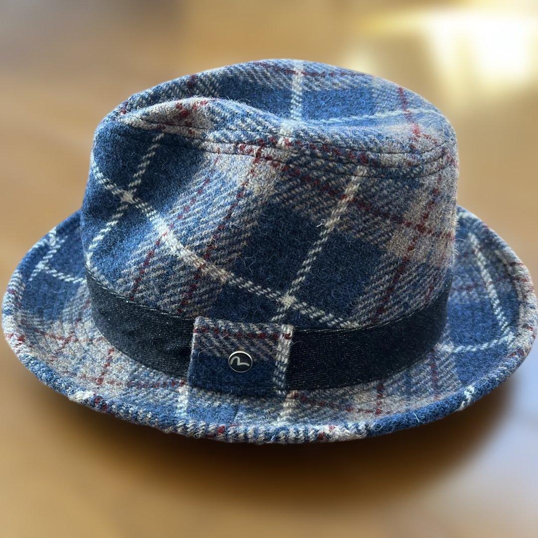 未使用 EVISU × HARRIS TWEED コラボ ハット 希少