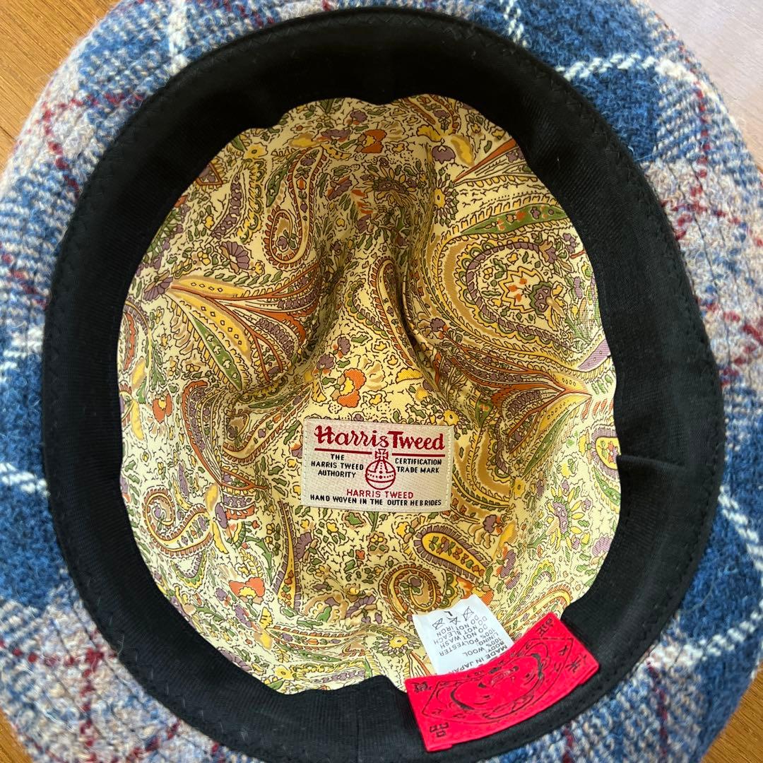 未使用 EVISU × HARRIS TWEED コラボ ハット 希少