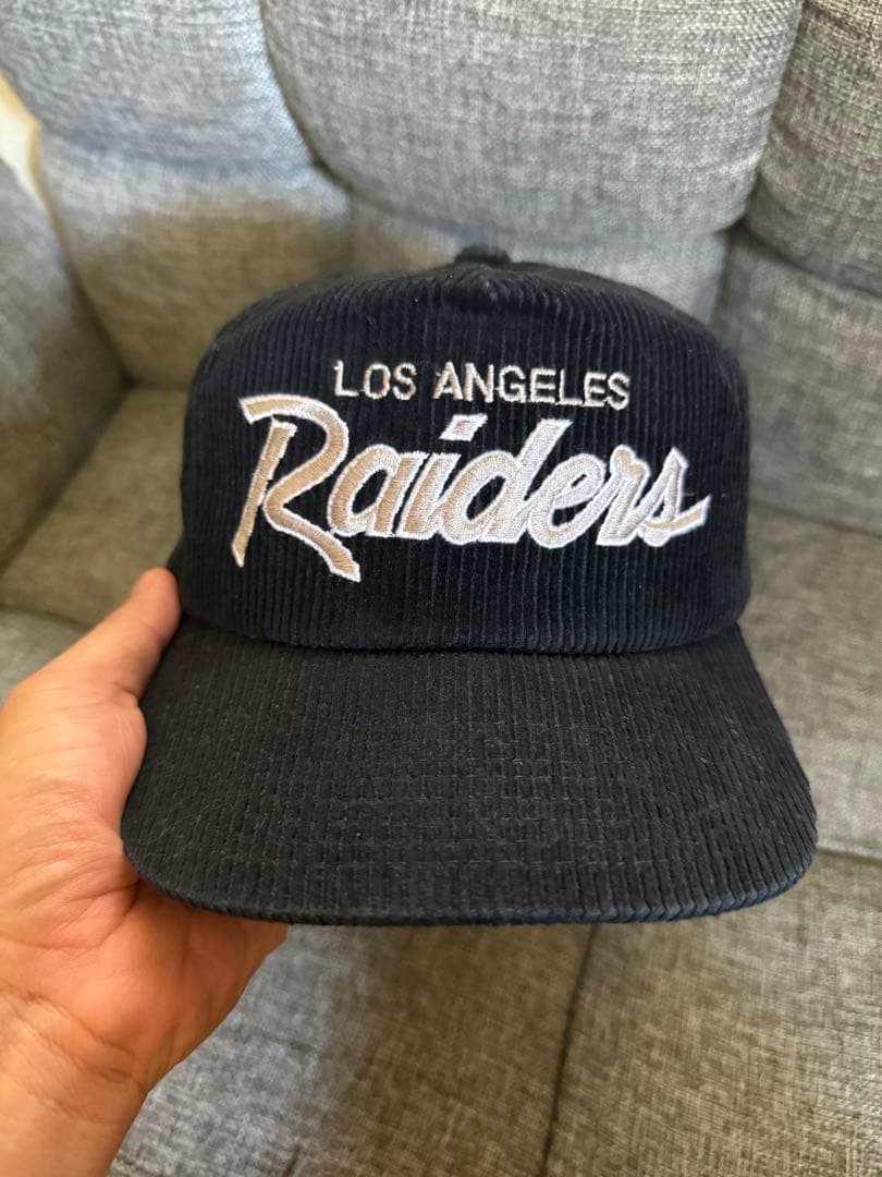 Los Angeles Raiders コーデュロイキャップ