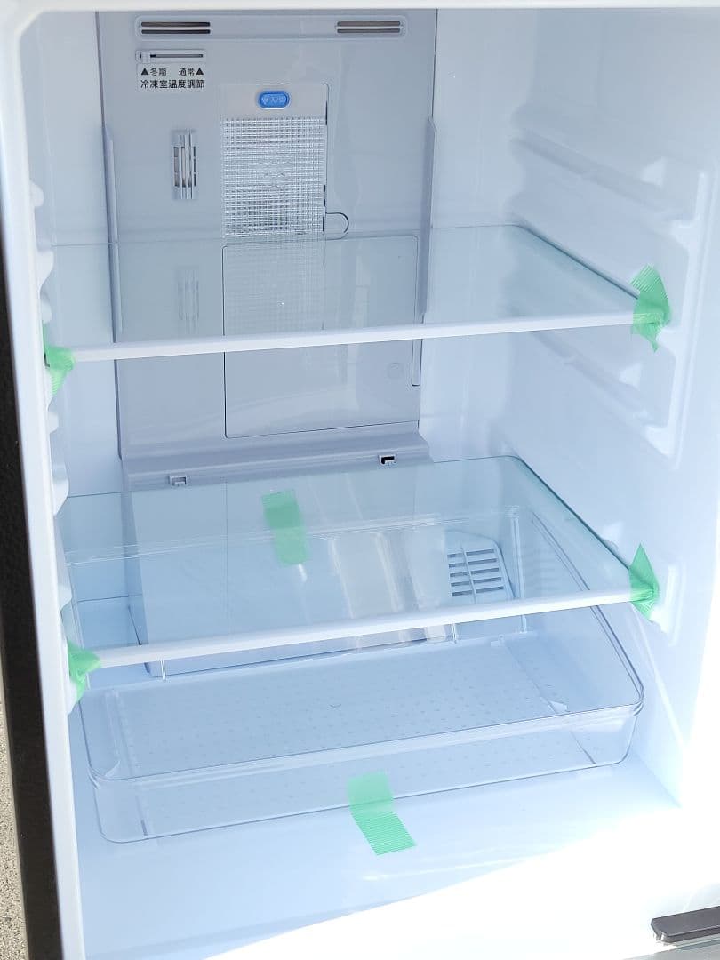 SHARP ガラス 2ドア 137L 冷蔵庫 SJ-GD14F-B 2020年製