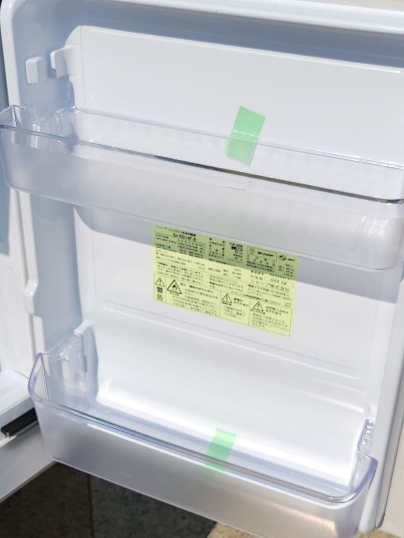SHARP ガラス 2ドア 137L 冷蔵庫 SJ-GD14F-B 2020年製