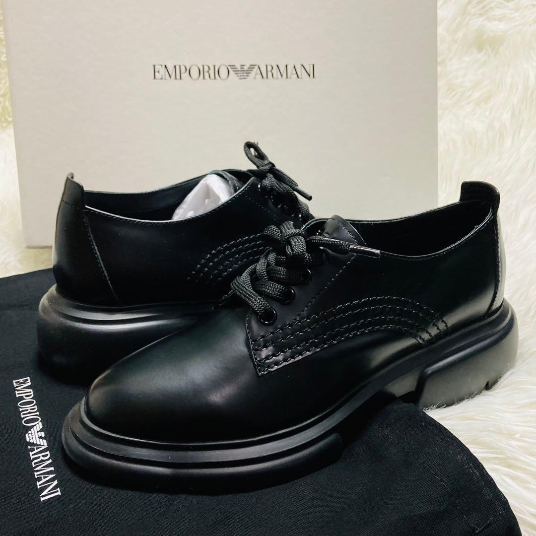 エンポリオアルマー二　UK4 ブラック　プラットフォーム　シューズ　厚底　23㎝