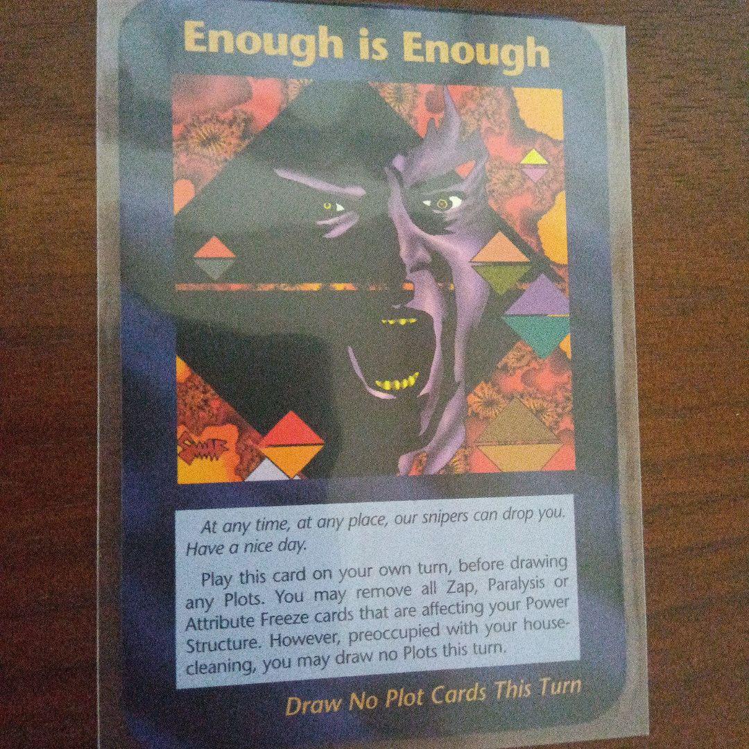 イルミナティカード　トランプ大統領　Enough is Enough