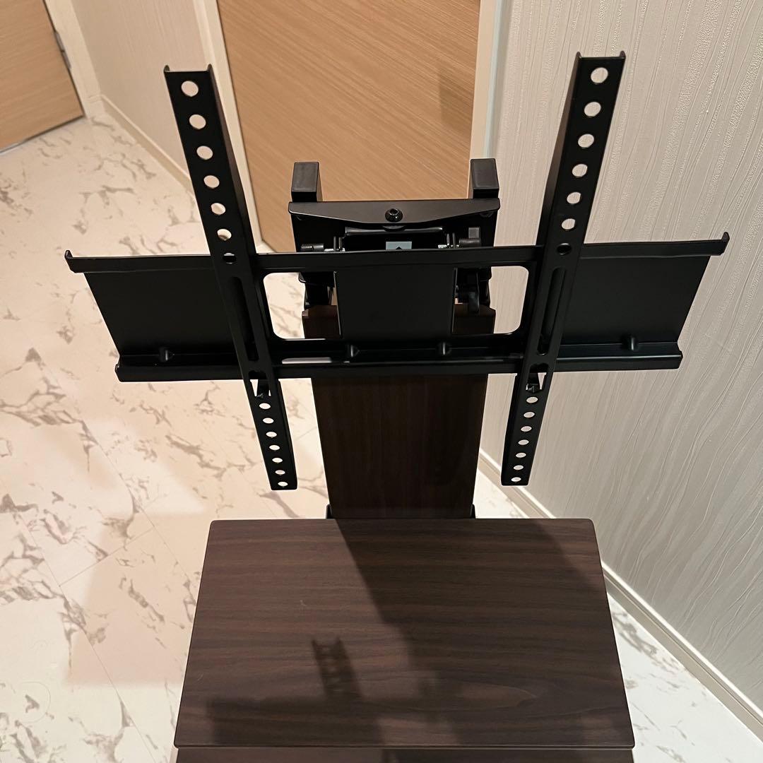 テレビスタンド 棚板付き ダークブラウン