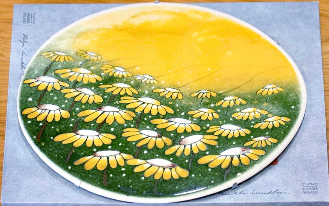 ヘルヤリウッコ 陶板「早朝」ヘルヤ　リウッコ　アラビア　ARABIA 壁掛け