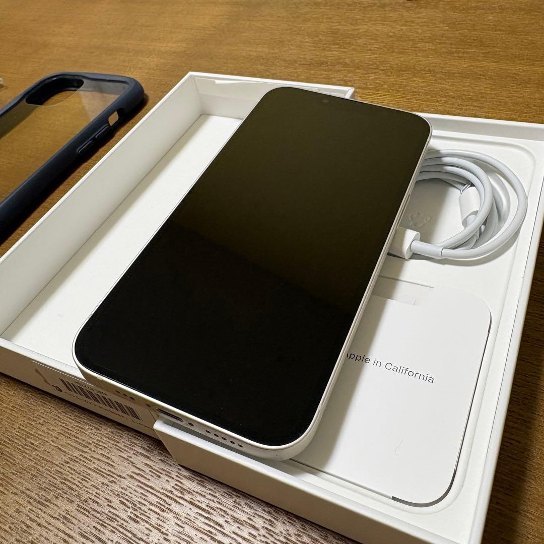 Apple iPhone 13 スターライト 本体 充電ケーブルiFace付き