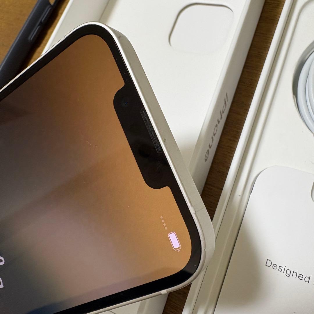 Apple iPhone 13 スターライト 本体 充電ケーブルiFace付き
