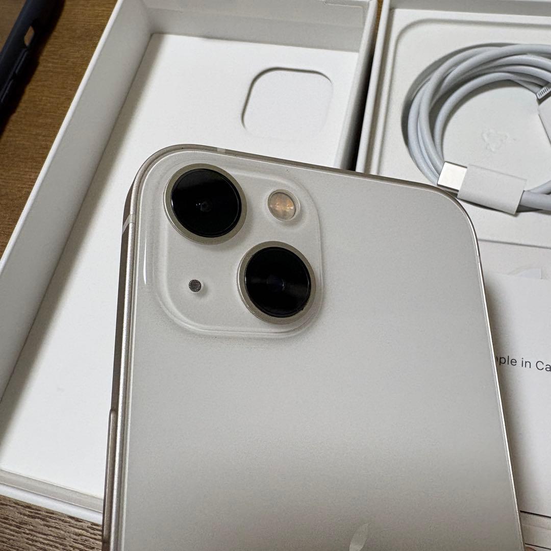 Apple iPhone 13 スターライト 本体 充電ケーブルiFace付き