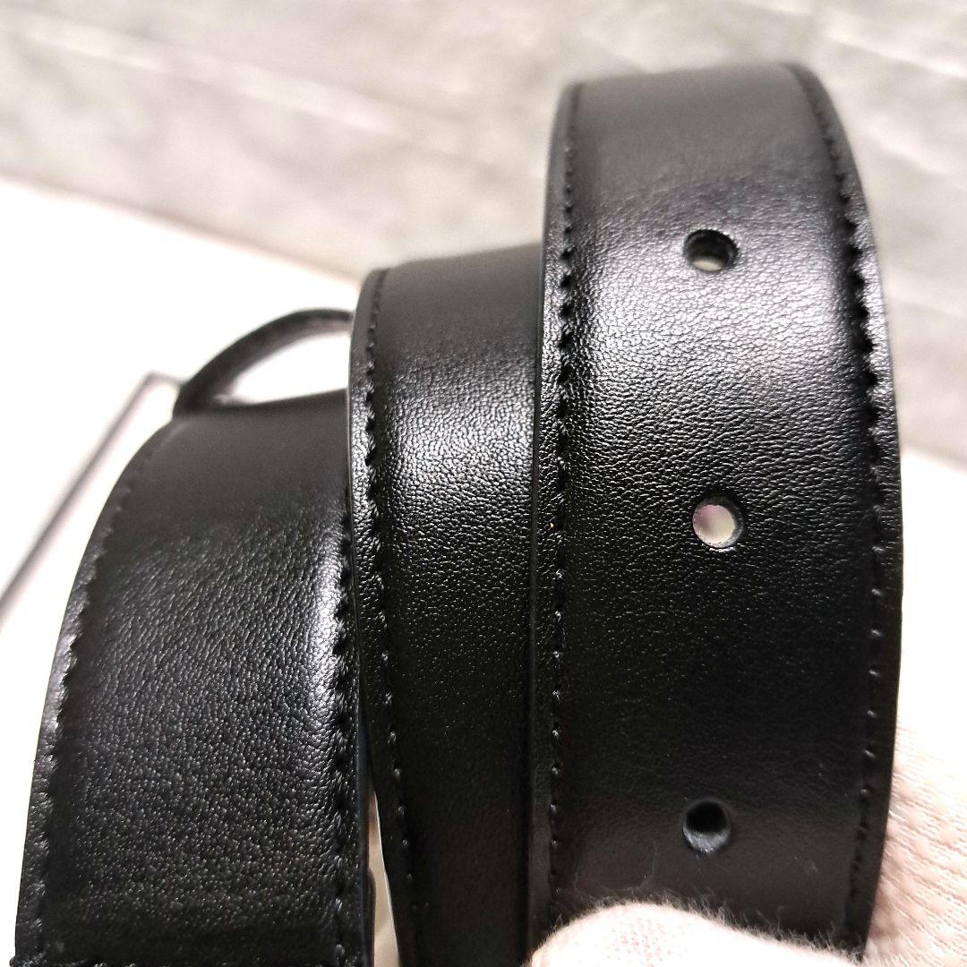 ✨️新品未使用✨️GUCCI グッチ　GGゴールドバックル　レザーベルトブラック