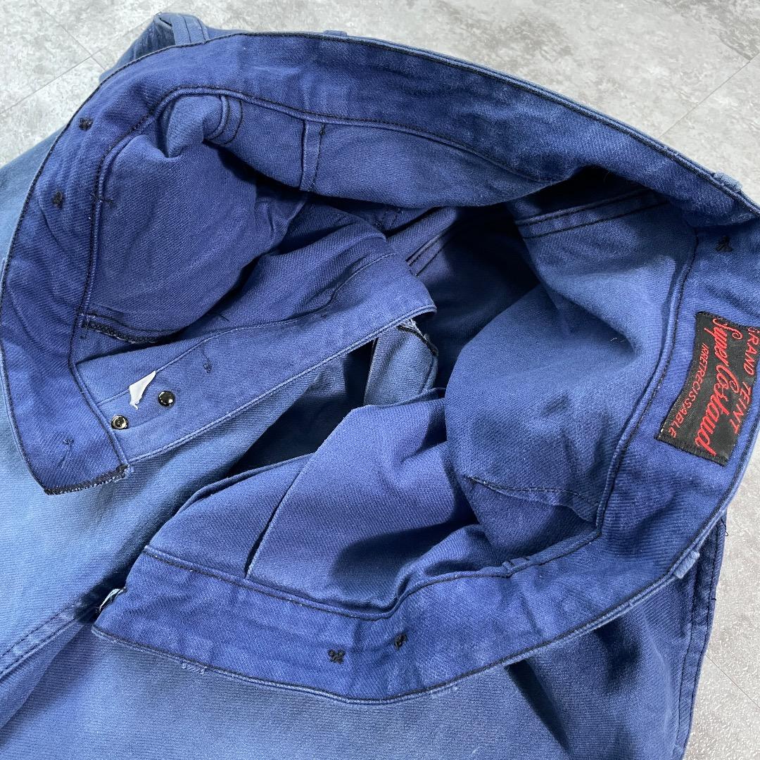 60s- Super Costaud ファーマーズ コットン ブルー