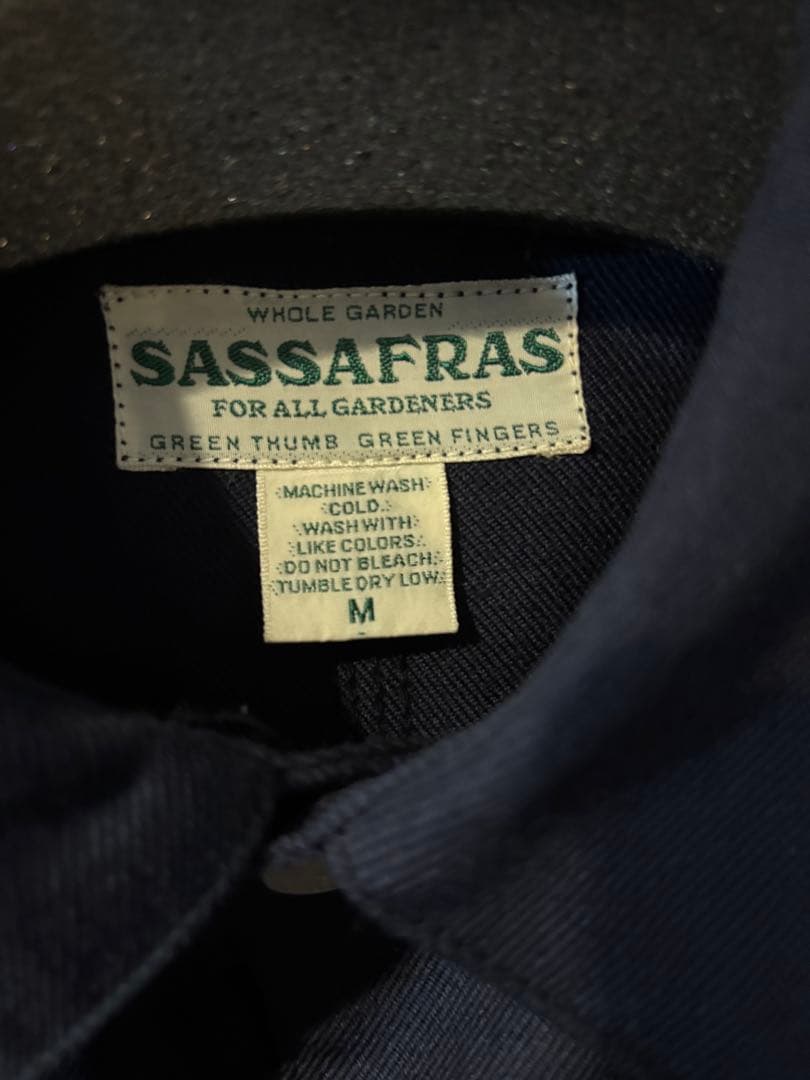 SASSAFRAS Whole Garden カバーオール M ネイビー