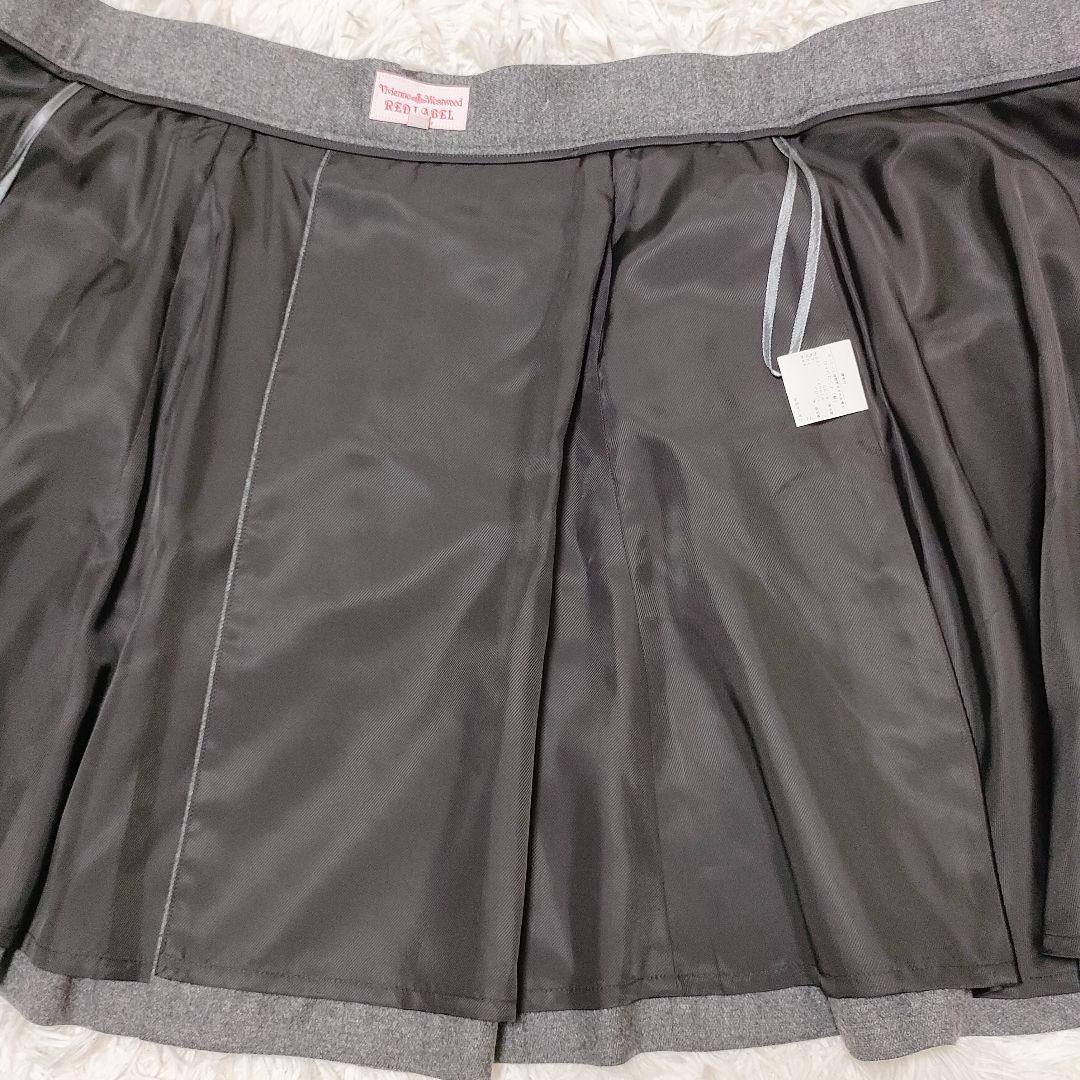 ヴィヴィアンウエストウッドレッドレーベル ウール ラップスカート オーブボタン