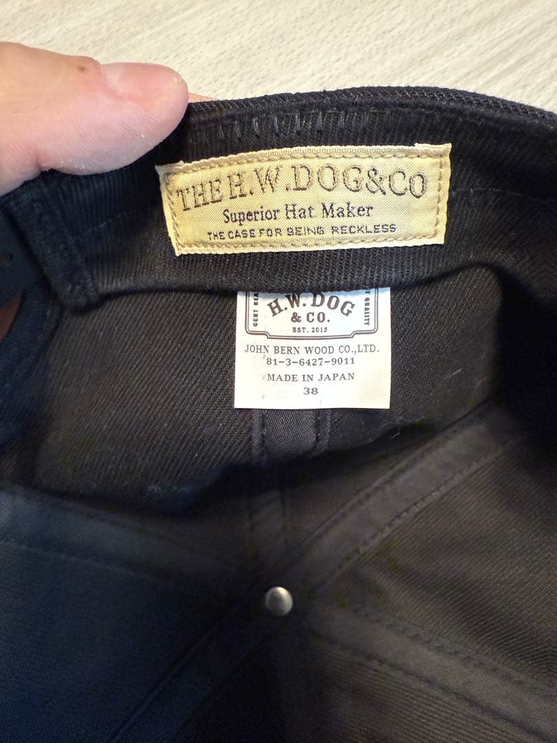 H.W.DOG & CO. ブラックキャップ着用一回のみ
