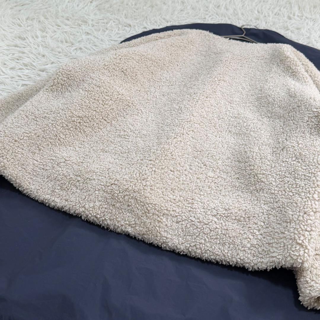 17046✨イエナ フェイクファー ブルゾン ノーカラー 38 M ベージュ