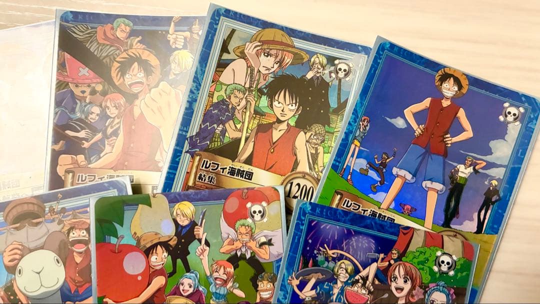 ワンピースカードダス 初期 ルフィ海賊団 8枚