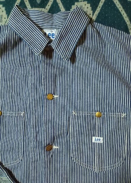 セール☆　lee 91j ヒッコリー カバーオール　ビンテージ 古着 50s