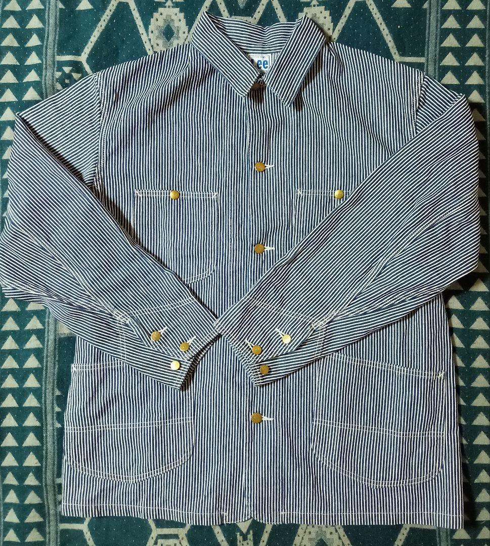 セール☆　lee 91j ヒッコリー カバーオール　ビンテージ 古着 50s