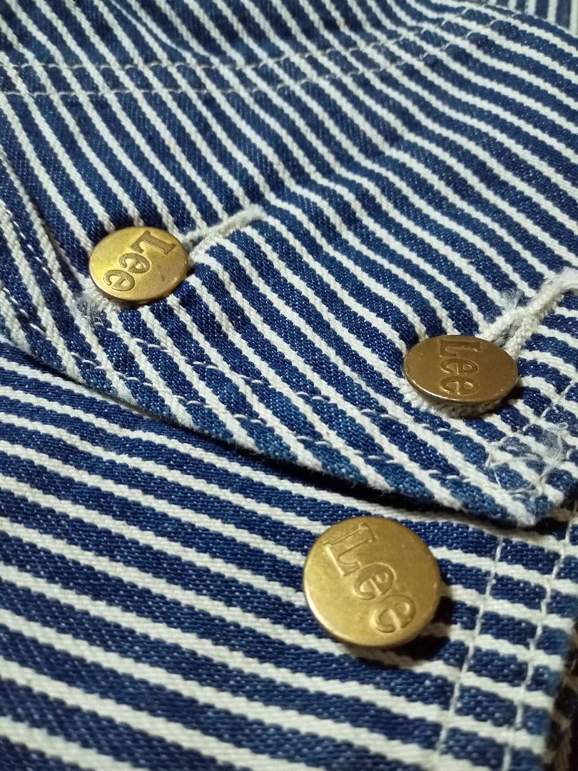 セール☆　lee 91j ヒッコリー カバーオール　ビンテージ 古着 50s
