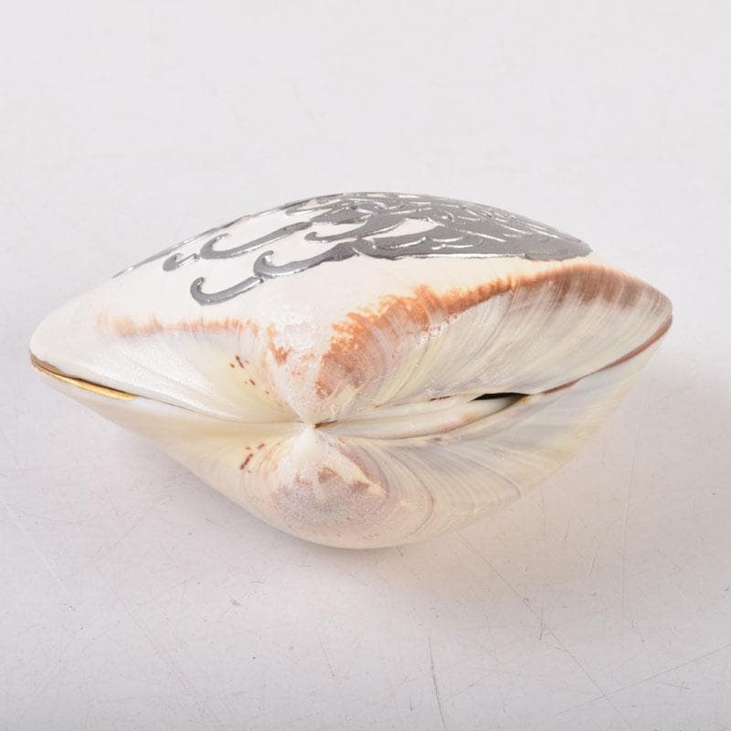 ジンジャー 　高橋正良作　浮彫　波月蒔絵　蛤香合　共箱　C　8518