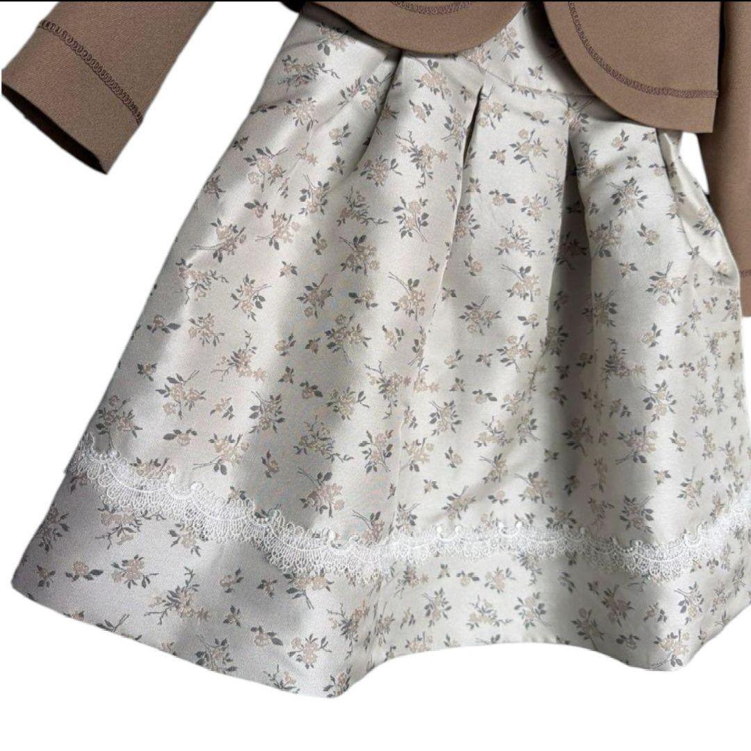 限定お値下げ中です【120】エルアンノアール アンサンブル フォーマル ブラウン