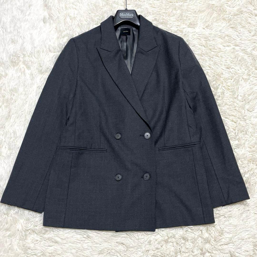 未使用級✨️ 24AW スピックアンドスパン テーラードジャケット ダブル グレー