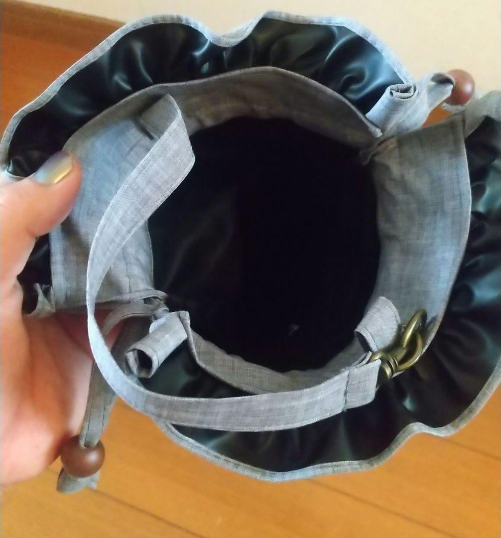 Rose Blanc フリル付き折りたたみ傘 グレー