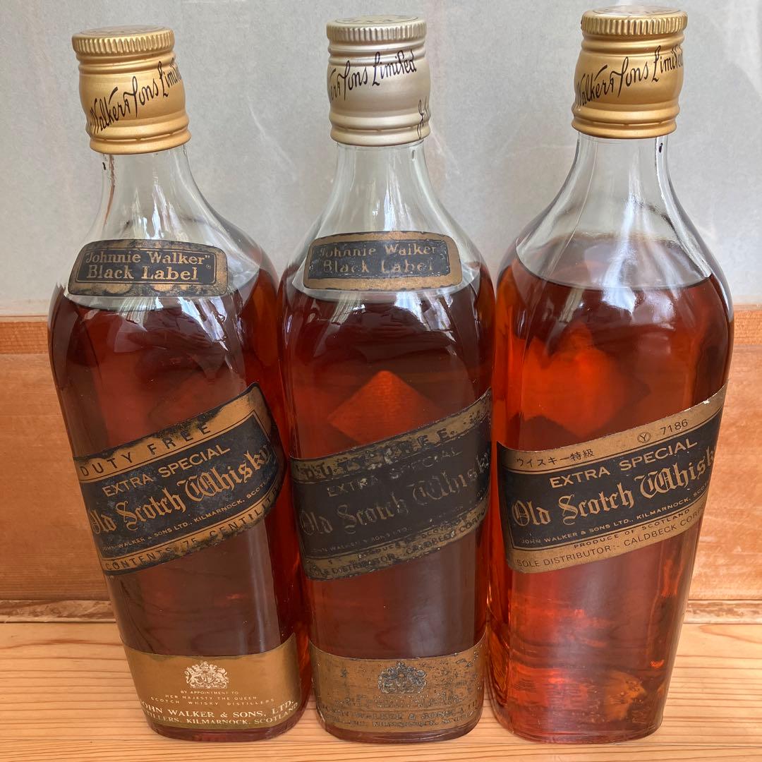 ジョニーウォーカー ブラックラベル 金キャップ 750ml ３本セット