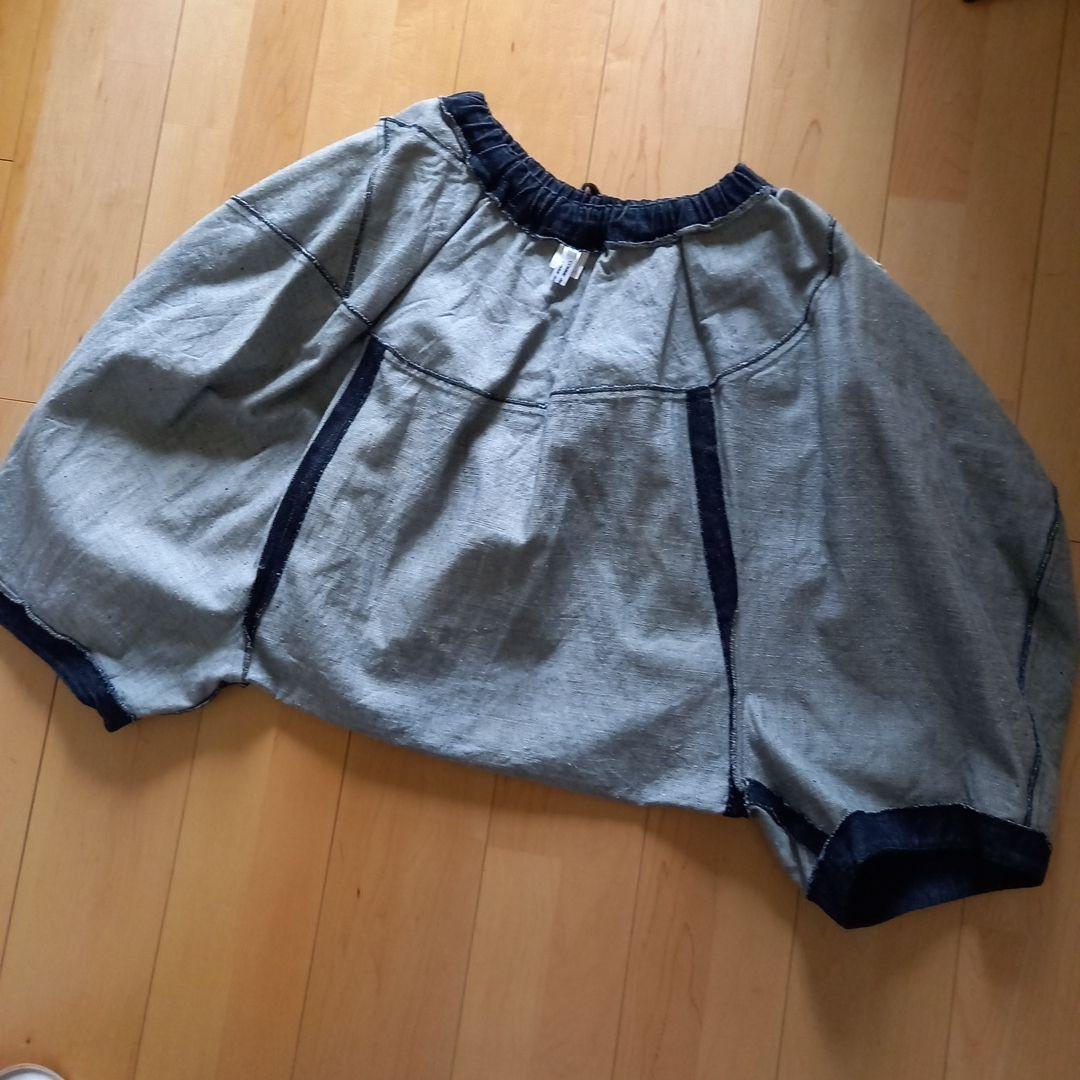 極品comme des garçons デニムペンギンサルエル パンツ　S