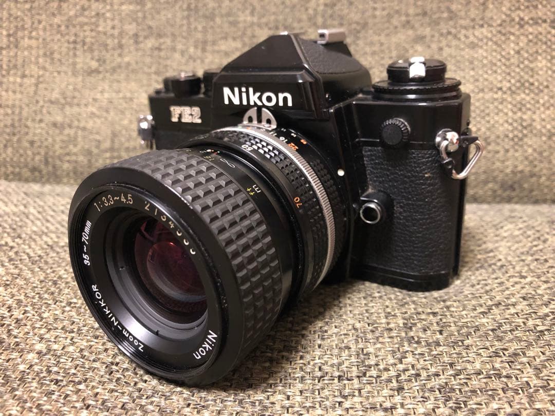 Nikon FE2 一眼レフカメラ 35-70mmレンズ付き
