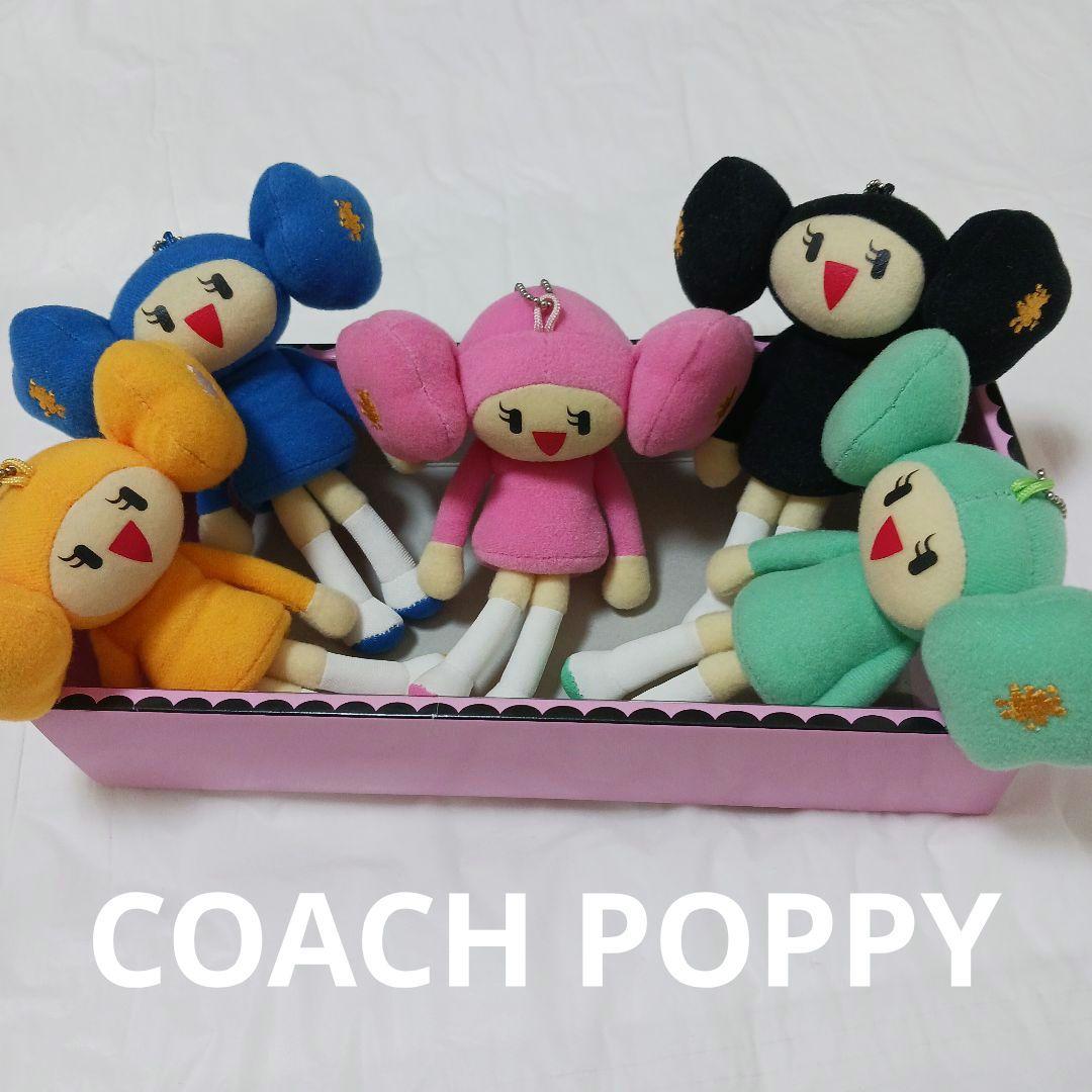 非売品 COACH/コーチ POPPY ポピーちゃん マスコット キーホルダーG