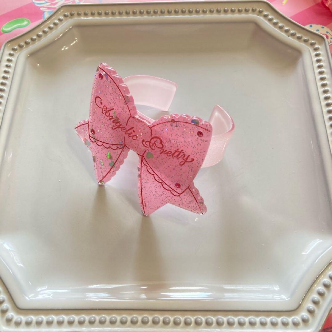 【Angelic Pretty】ときめきリボンバングル ピンク